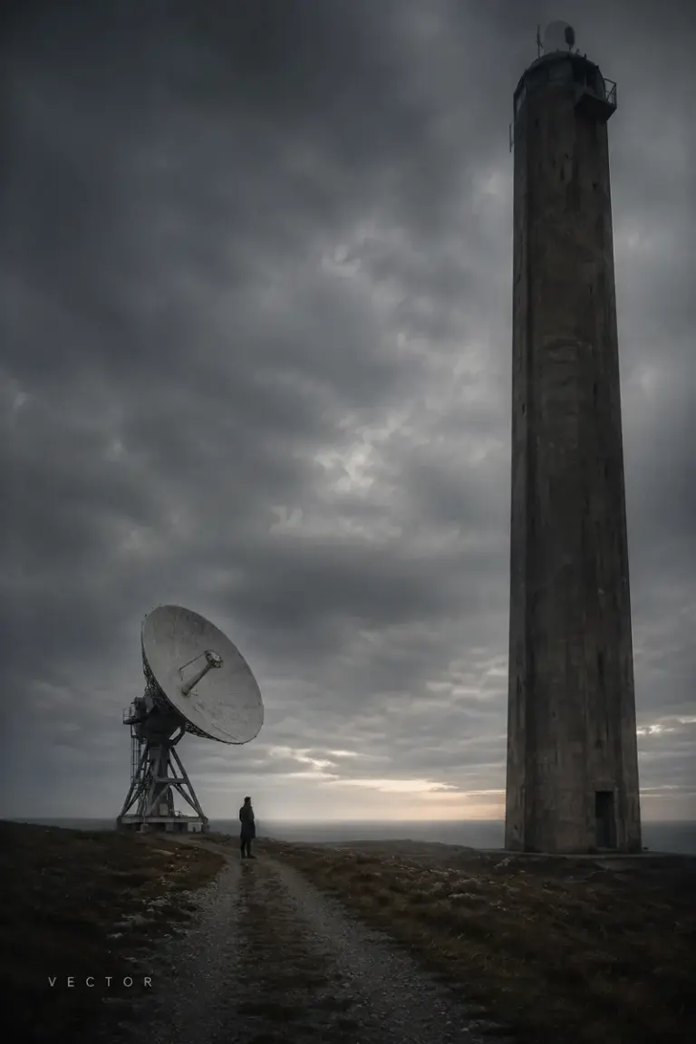 Towering signal structure in the Monumental Quiet style