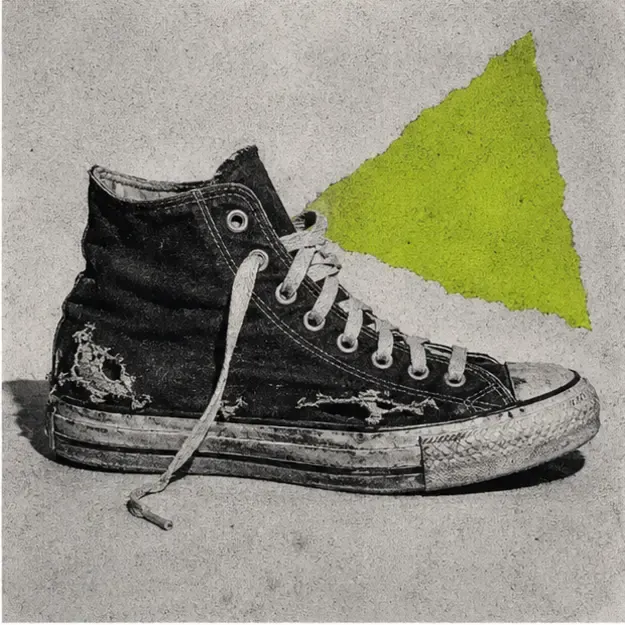 High-top sneaker in the Flash Zine style
