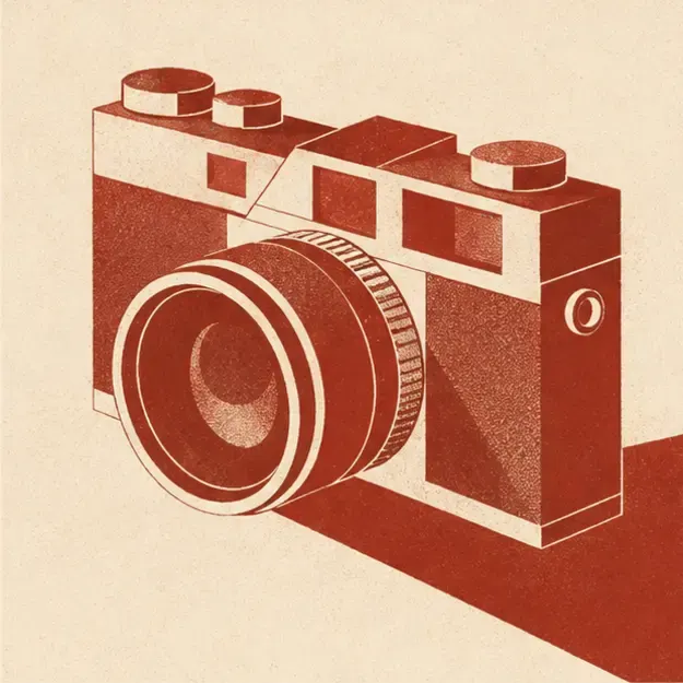 Film camera in the Mono Geometry style